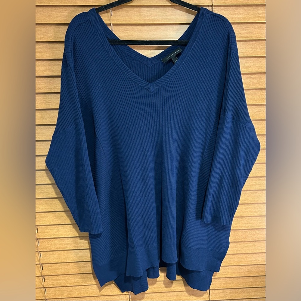 Lane Bryant Deep Blue V-Neck Sweater